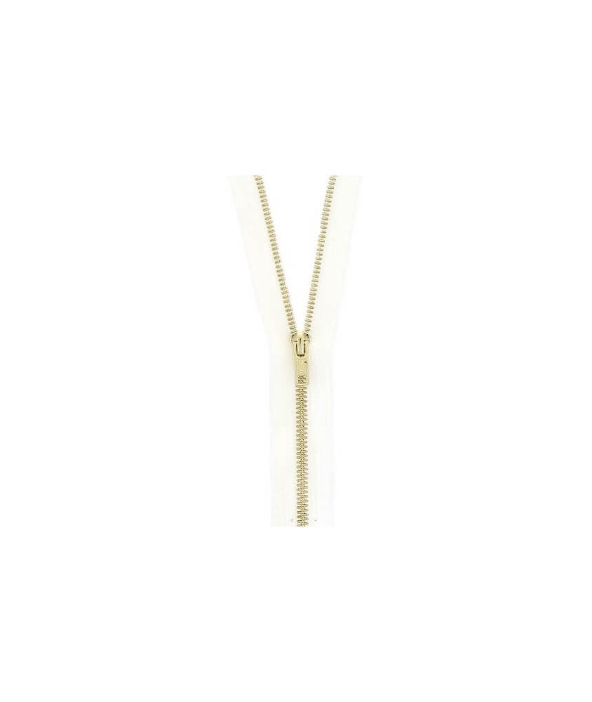 Milward White Brass Trouser Zip 18Cm