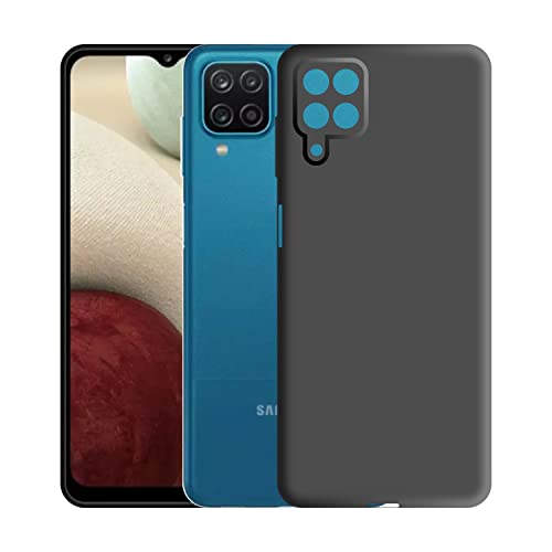 Image of Case Creation Liquid TPU Silicone Cover for Samsung F62 Soft Case,Anti-Dirty Slim Case Frosted Matte Cute Candy TPU Raised Bezel (Splash of Color) Back Case Cover for Samsung Galaxy F62 -Black