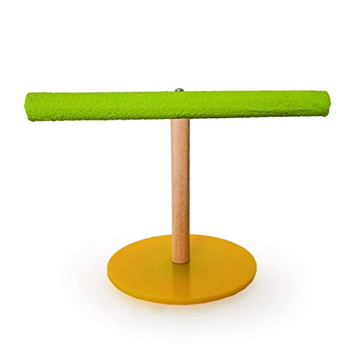 cicianco - Soporte para Loros de Perca, Juguete de Oficina, Escritorio de Madera, Soporte de acrílico Esmerilado, Perca para pájaros