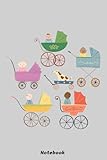 Babies in Prams Notebook: Notebook, planner, journal, organiser, bullet journal, sketchbook_ 6x9 inches, 120 dotted pages