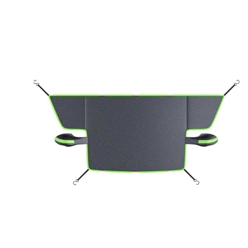 Couverture de neige pour pare-brise demi-bâche robuste verte Oxford
