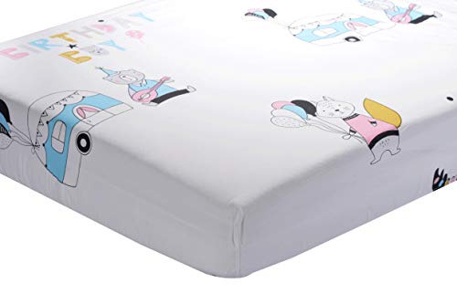 PPOGOO Fitted Crib Sheets 100% Cotton for Standard Crib and Toddler Mattresses, Holiday Style, Soft and Breathable, 52"x28"