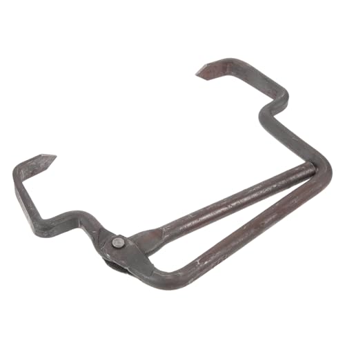 Cabilock Outdoor Ice Tow Bar Tool Ergonomic Ice Block Lifter for Ice Factory Ice Sculpture Integrated Molding Design Heavy Duty Ice Tongs for Easy Handling Transport