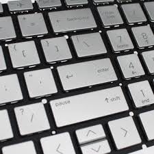 Image of Backlit Keyboard for HP 15-da Series - Silver Internal Laptop Keyboard with LED Backlight for HP 15-da / 15-db / 15-dw Compatible Models, Silent Keys, Original QWERTY Layout