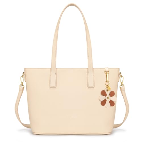 Lee Bolsa de ombro grande para mulheres, bolsa transversal, bolsa casual, para trabalho, encontros, presentes de aniversário, Bege, Oversized