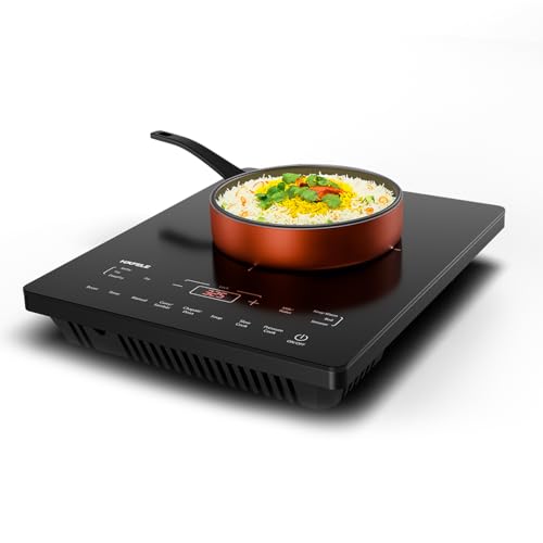 Image of Hafele Magnechef Induction Cooktop |2100W High Power | Ceramic Glass Plate | Auto Cook Menus | Intuitive Touch Control | 2 Year Warranty | Black