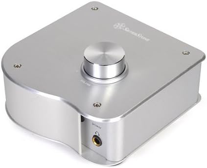 Silverstone Tek EB03S Premium Aluminum Headphone Amplifier with Extra RCA Bypass Connection and Studio Quality IC, Silver