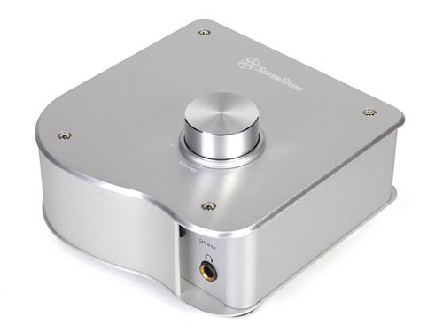 Silverstone Tek EB03S Premium Aluminum Headphone Amplifier with Extra RCA Bypass Connection and Studio Quality IC, Silver