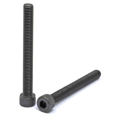 Image of iexcell 5 Pcs M8 x 75mm Thread Pitch 1.25 mm Alloy Steel 12.9 Grade Hex Socket Head Cap Screws Bolts Kit, Black Oxide Finish