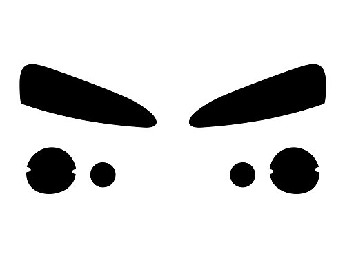 Rvinyl Headlight Tint Covers Compatible with Pontiac Grand Prix 2004-2008 - Smoke