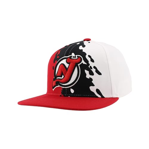 Image of ZHATS NHL Unisex-Adult NHL Officially Licensed Adjustable Snapback Hat Flat Bill Z11 Retro Paintbrush