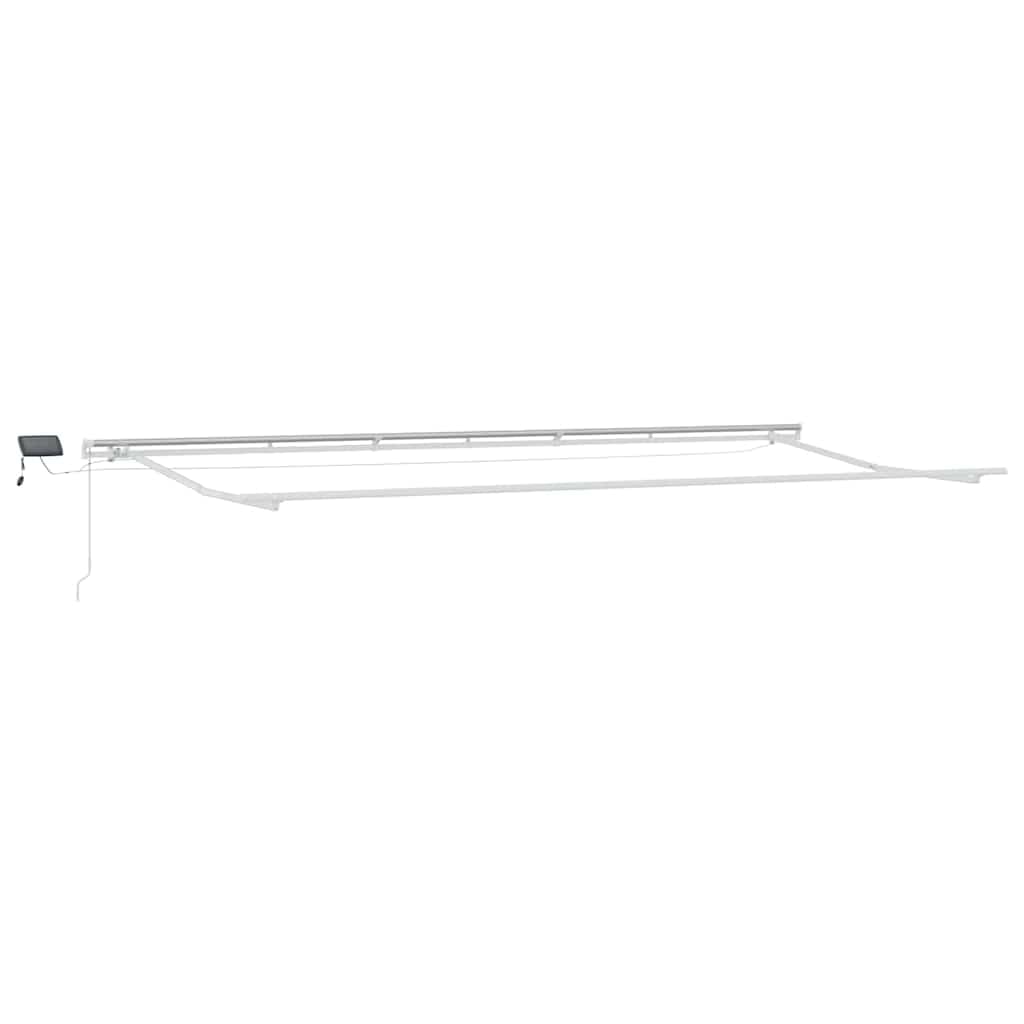 Toldo extensible con brazo articulado de aluminio, 600 x 300 cm