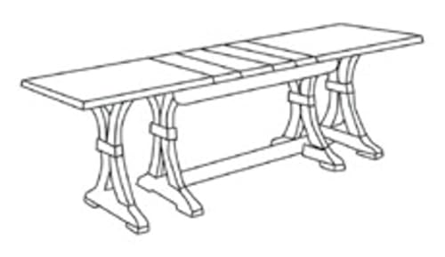 Vicentini arreda TAVOLO FRATINO ALLUNGABILE IN