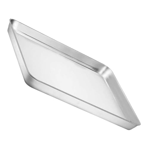 Ciieeo Stainless Steel Baking Tray Cake Pan for Cookies Pies and Desserts Non Stick Design Multi Functional Kitchen Bakeware Easy Clean Oven Safe