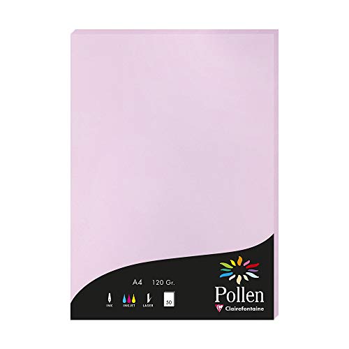 クレールフォンテーヌ 便せん POLLEN A4ペーパー 21x29.7cm ライラック 50枚セット cf4252