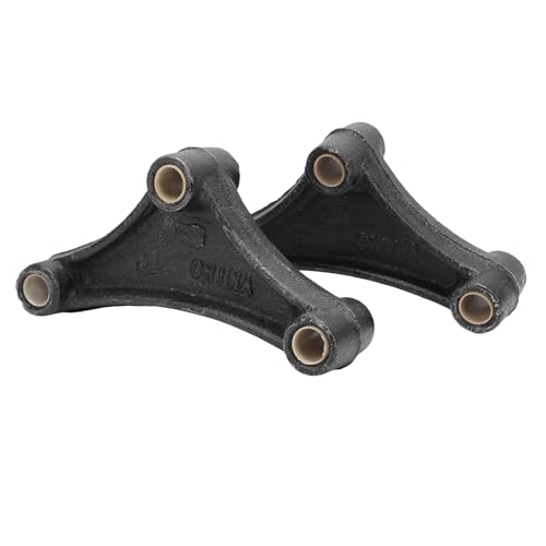 EQ 356 Trailer Leaf Spring Equalizer, 6.13in Double Eye Springs Equalizer para resortes de 1 3/4 pulgadas de ancho, de hierro fundido de alta resistencia con orificios para pernos de 9/16 pulgadas, equalizador curvo para viaje suave miniatura 7