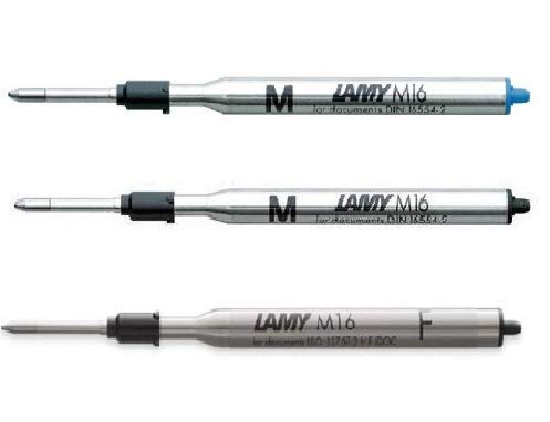 Lamy Recharge de stylo à bille - noir, noir fin, bleu - pack de 3 Cover