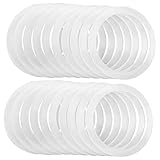 BESTYASH 20Stücke Silikon Dichtungsringe für Weithals Masongläser Flexible und Wiederverwendbare Glasdichtungen aus Hochwertigem Silikon Luftdicht und Auslaufsicher