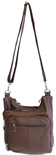 Roma Leathers Stylish Leather Locking Concealment Crossbody Purse3