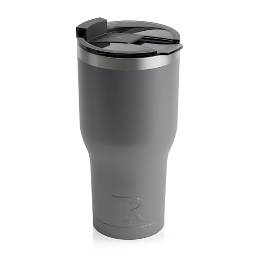 RTIC Tumbler, 30 oz Insulated Tumbler Stainless Steel Coffee Travel Mug with Lid, Spill Proof, Hot Beverage and Cold, Portable Thermal Cup for Car, Camping, Graphite