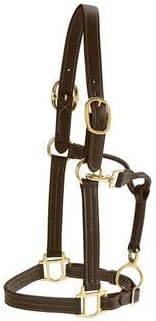 Dover Saddlery Palermo Halter, Horse-F/S, Chocolate