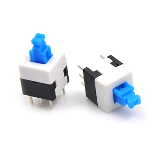 Micro-interrupteur tactile 8x8mm 6 broches bouton marche arrêt autobloquant - 4