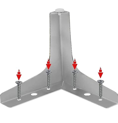 Image of Aakash Decor Silver Finish Sofa Leg 4 Inches (Set of 4) - Metal Heavy Duty Furniture Leg for Home, Office Sofa Paya with Including Mounting Screw | Rustproof T- Shape Sofa Leg /Support Leg 10 cm