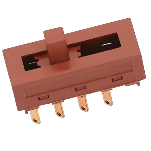 EasyRicambi - Interruttore a Levetta Cappa Cucina per Velocità Motore Cappa, 8 Contatti 4 Posizioni 0-I-2-3, Ricambi, Accessori per Modelli di Kappa Cucina: Faber AEG Candy Elica TILLY Vega Eliobloc