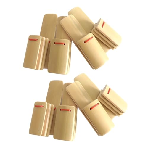 JEWEDECO Set of 8 Boys and Girls' Chinese Traditional Bamboo Allegro Clappers Perfect for Speech Skills Development