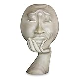 NOVICA 'La Escultura Hombre en Pensamiento I Madera