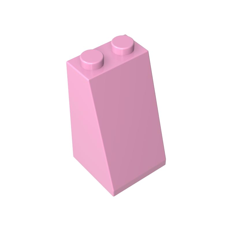 98560 Slope Brick 75° 2x2x3 Sloped Brick 50 Pieces GDS-1404 Compatible with Lego Building Blocks Color:Bright Pink