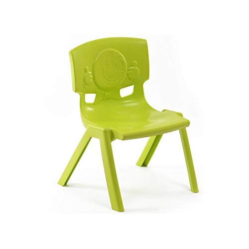 Livshine 5260 Green: Sturdy - Indoor/Outdoor Use, Stackable, Vibrant & Comfortable Intra Kid's Strong and Durable Kids Plastic School Study Chair