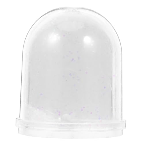 Mobestech Adornos de Bola de Nieve Manualidades Haciendo Globo Kit para Hacer Bolas de Nieve Globo de Nieve Unicornio Adorno de Globo de Nieve Globo en Forma de Bola el plastico Blanco