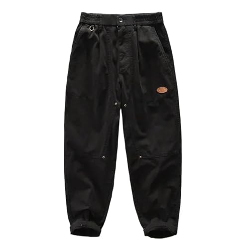 Casual Loose Cotton Cargo Pants Men Big Pockets Vintage Joggers Men Trousers Streetwear
