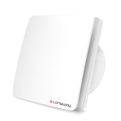 Image of LONGWAY FreshX 6 Inch 150 mm Energy Efficient Exhaust Fan | High Speed Powerful Motor | Noiseless Operation | Rust Proof | Suitable for Bathroom, Kitchen, Office (White)