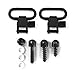 GUGULUZA Rifles Sling Swivels 1-Inch with 3 Pieces Wood Screw Studs Set for Shotguns Quick Detachable Gun Sling Mounting Kit