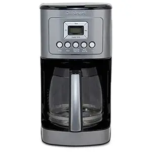 Cuisinart DCC-3200 Programmable Coffeemaker with Glass Carafe and Stainless Steel Handle, 14 Cup, Gunmetal