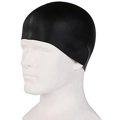 Czepek pływacki unisex silikonowy czepek pływacki wodoodporne czepki pływackie czapka sportowa elastyczna czapka pływacka gumowe akcesoria pływackie dla dorosłych (czerwony)