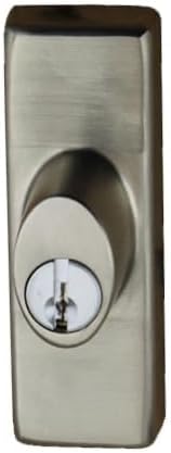 Andersen Window-Frenchwood Gliding Door-Keyed Lock, Anvers - RH - Brushed/Satin Nickel