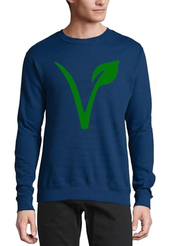 Pull en coton bleu marine Green V Leaf : fini les mailles qui piquent la peau