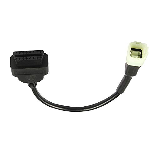 Fauvipone Motorcycle 6Pin To Obd2 Diagnostic Scanner Adapter Cable For Ka-Wa-Saki Motorbike, Compatible With Elm327 Diagnostic Scanner For Programming Reading Code Ecu Tune… #TOP3