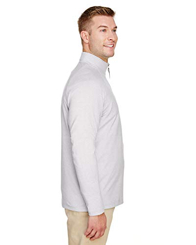 CrownLux Performance™ Men's Clubhouse Micro-Stripe Quarter-Zip XL SILVER2