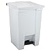 Rubbermaid Step-On Waste Container, 12 gal, White, 15.75-inchH x 16.2-inchW x 23.6-inchD (6144WHI)