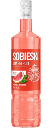 Sobieski Grapefruit – Aromatisierter Vodka mit echtem Grapefruitsaft – Fruchtig, leicht & erfrischend – 0,7L/ 18 % Vol.