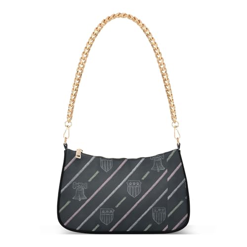 Sac à main pour femme GuoChe avec bandoulière imprimé rayé