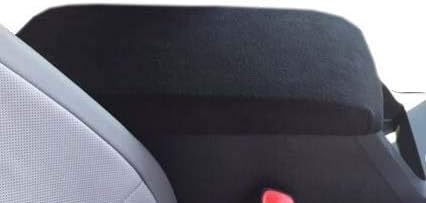 Car Console Covers Plus Made in USA Designed to fit The Back Seat Console ONLY of The Infiniti QX80 2014-2024 Fleece Auto Armrest Center Console Cover Protector Black