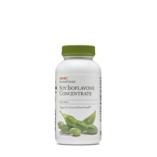 GNC SuperFoods Soy Isoflavone Concentrate 90 Capsules Supports for Bone and Heart Health