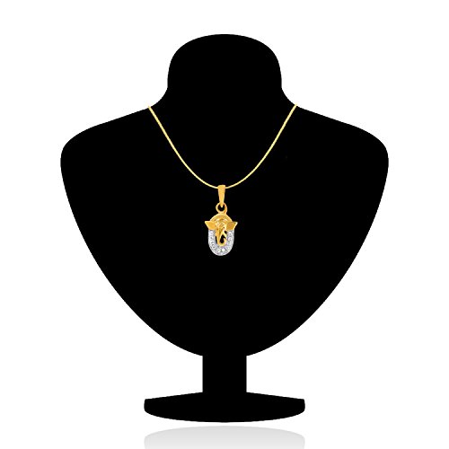 Vinayaka Pendant Necklace Gold Plated Hindu Religious Jewelry Gift