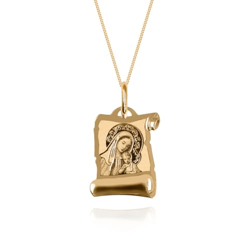 Collar de oro de 9 quilates para llevar en bautizos y confirmaciones