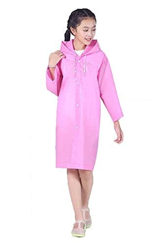 Image of Fashionio? Kids Children Rain Coat - Portable PVC Lightweight Waterproof Raincoat for Girls Boys with Hoods and Full Seleve Outdoor Activities